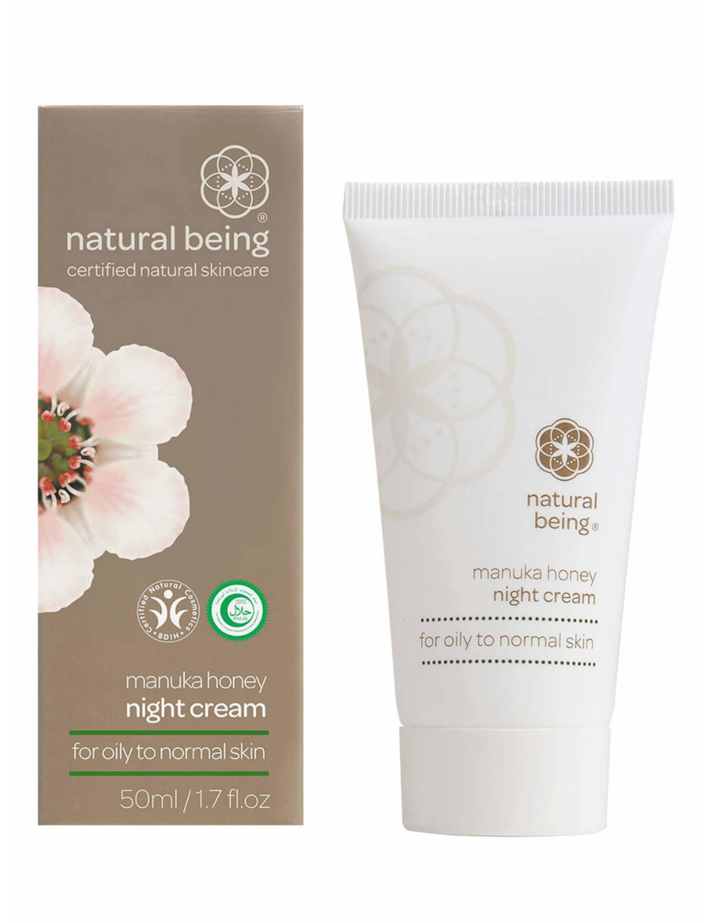 Manuka Honey Нощен крем - за мазна кожа, 50 ml