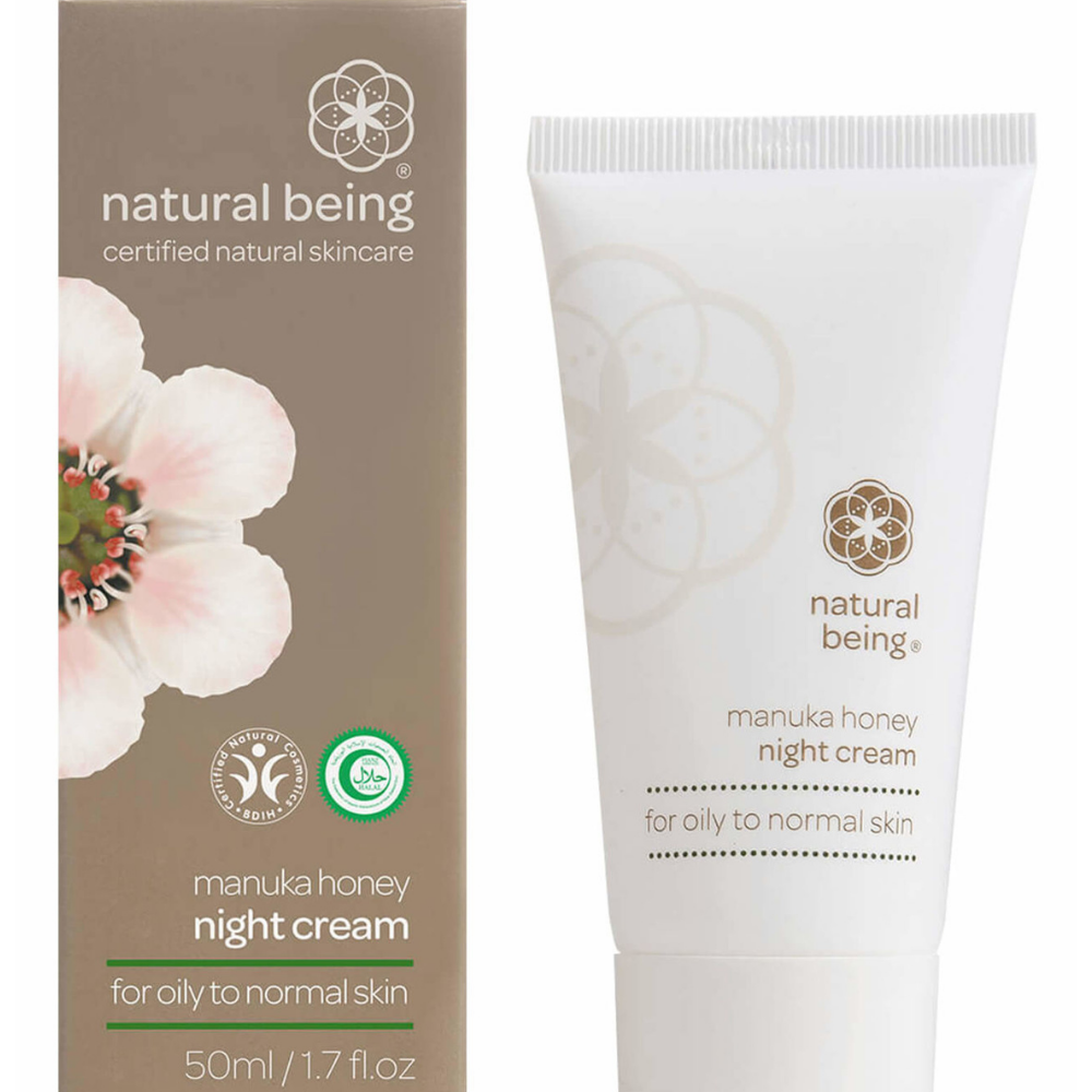 Manuka Honey Нощен крем - за мазна кожа, 50 ml