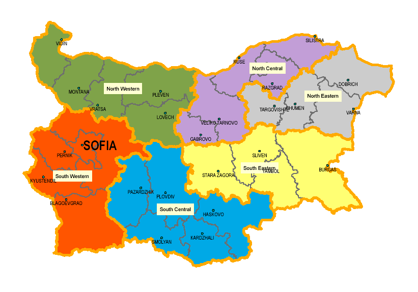 Районите в България