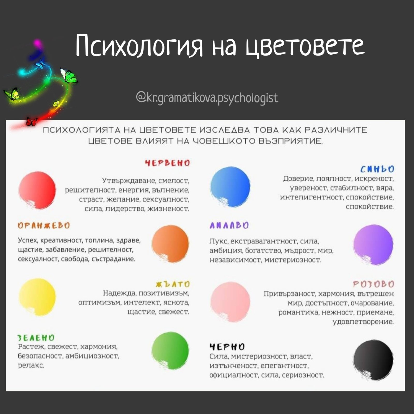 Психология на цветовете