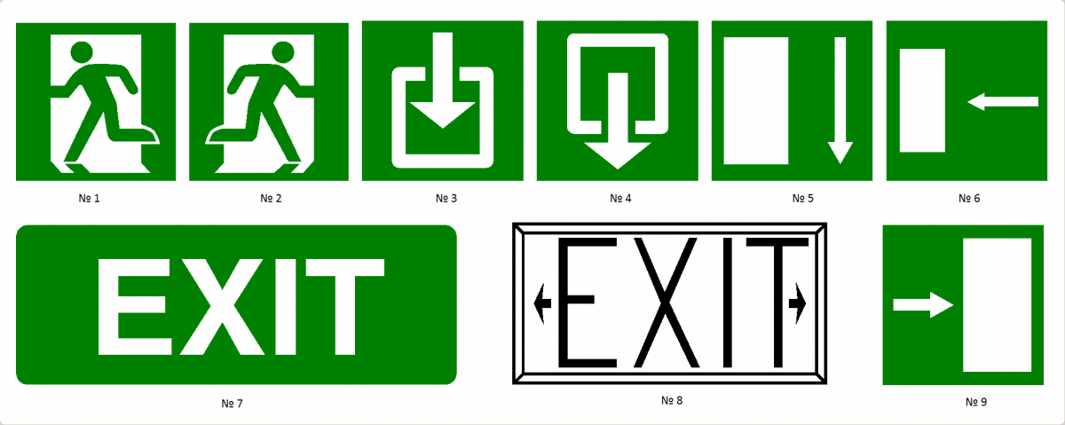 06. Аварийни и евакуационни знаци
