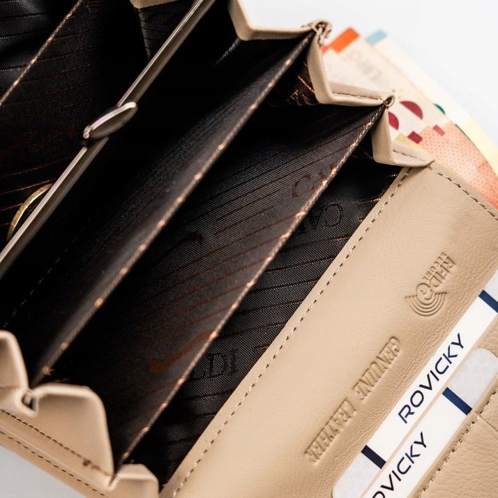 Дамско портмоне от естествена кожа + PU - 4U Cavaldi