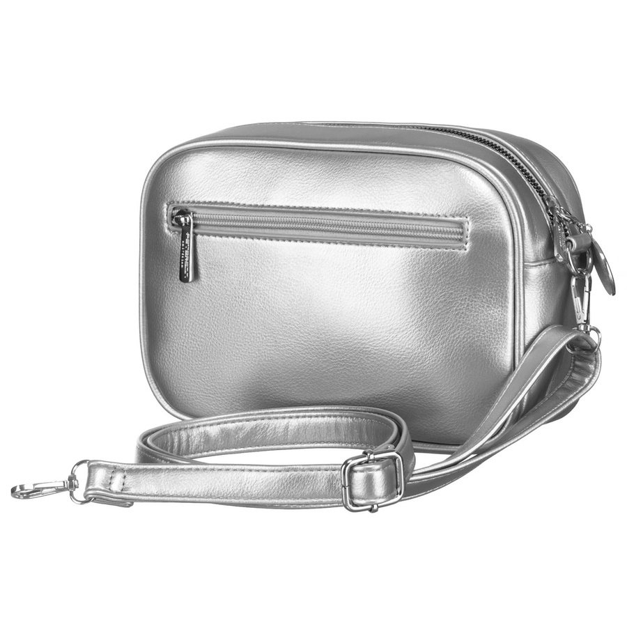 Класическа дамска чанта през рамо, изработена от еко кожа, с два вида дръжки, Peterson