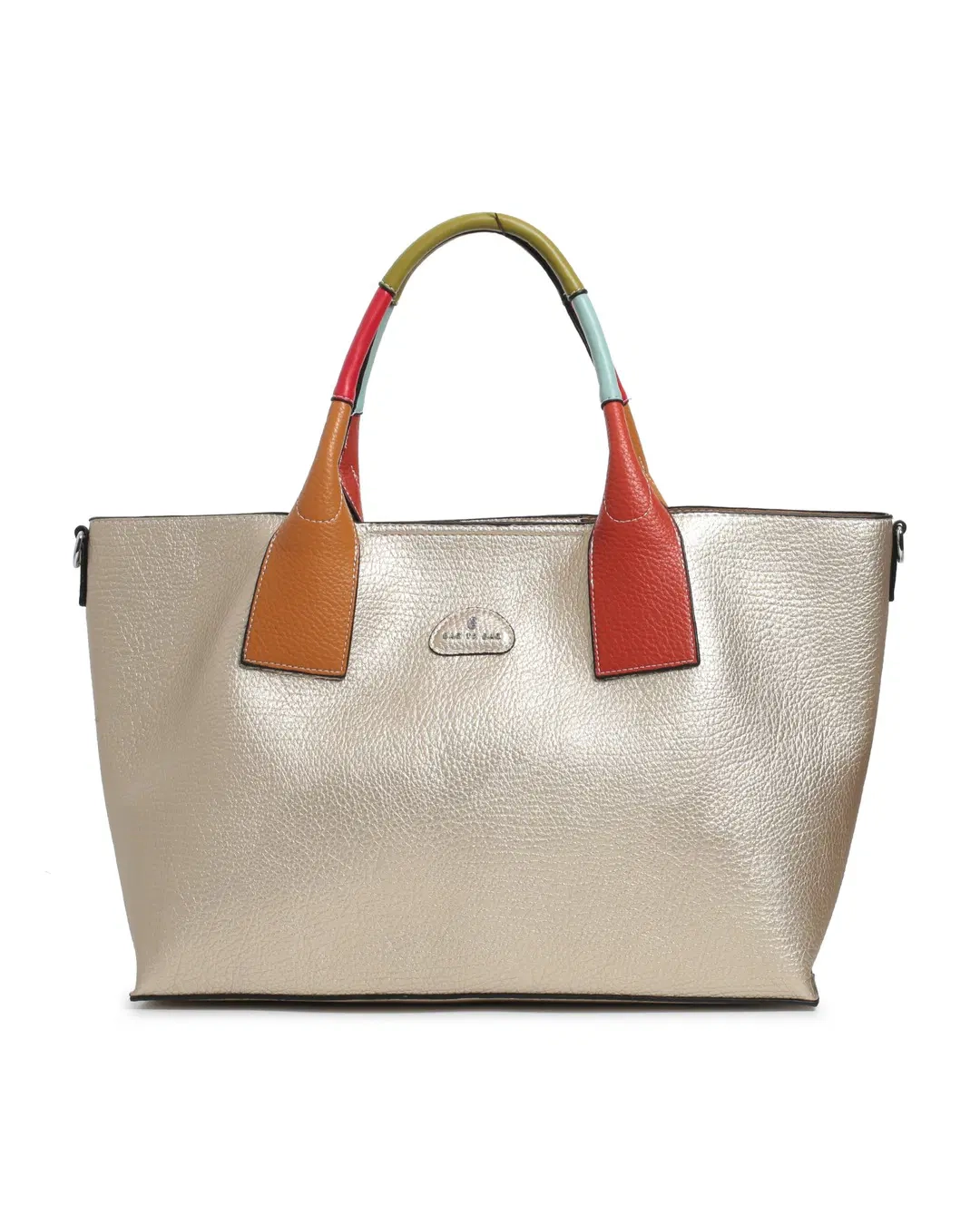 Голяма дамска чанта от висококачествена еко кожа с несесер