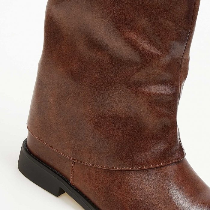 Дамски изолирани ботуши камел