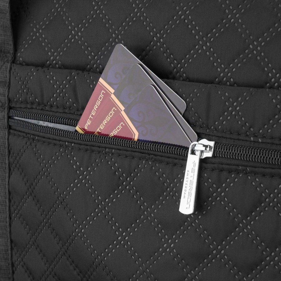 Черна спортна тренировъчна чанта от полиестер - Peterson
