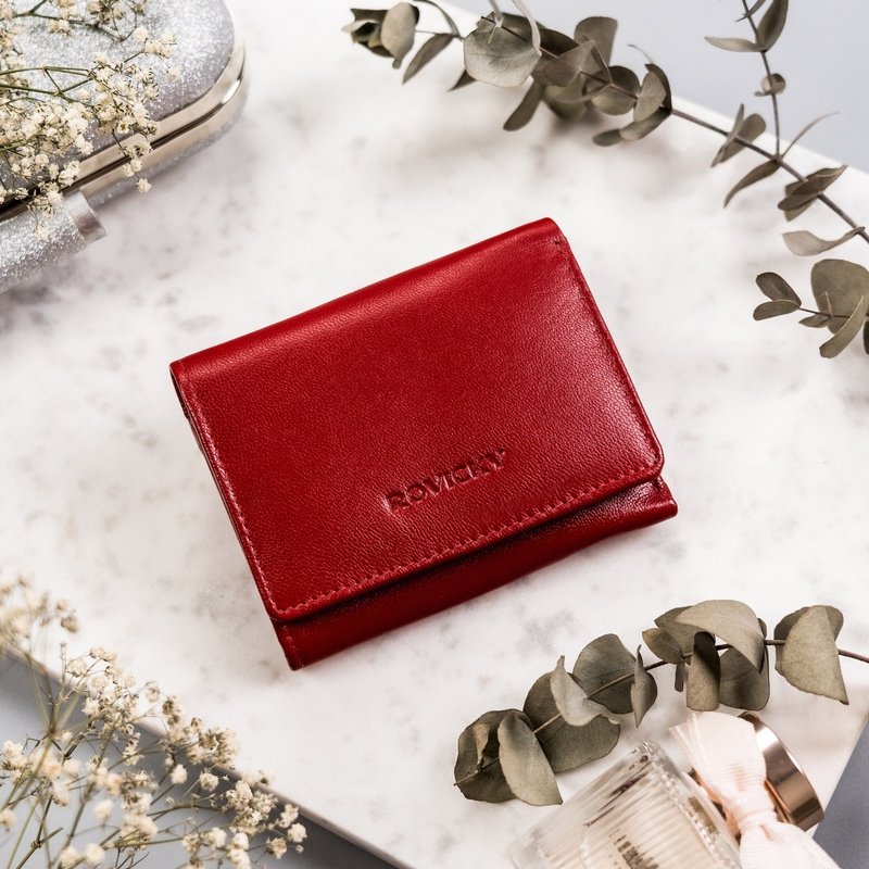 Кожен портфейл с външнен джоб за монети - Rovicky