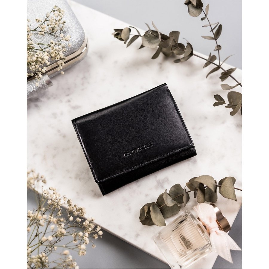 Кожен портфейл с външнен джоб за монети - Rovicky