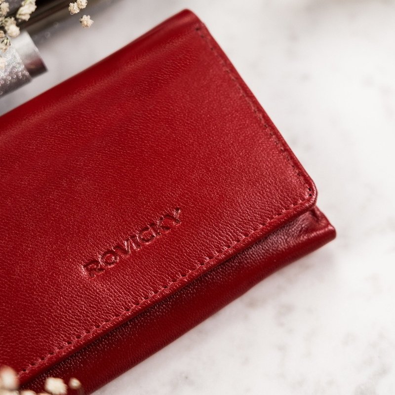 Кожен портфейл с външнен джоб за монети - Rovicky