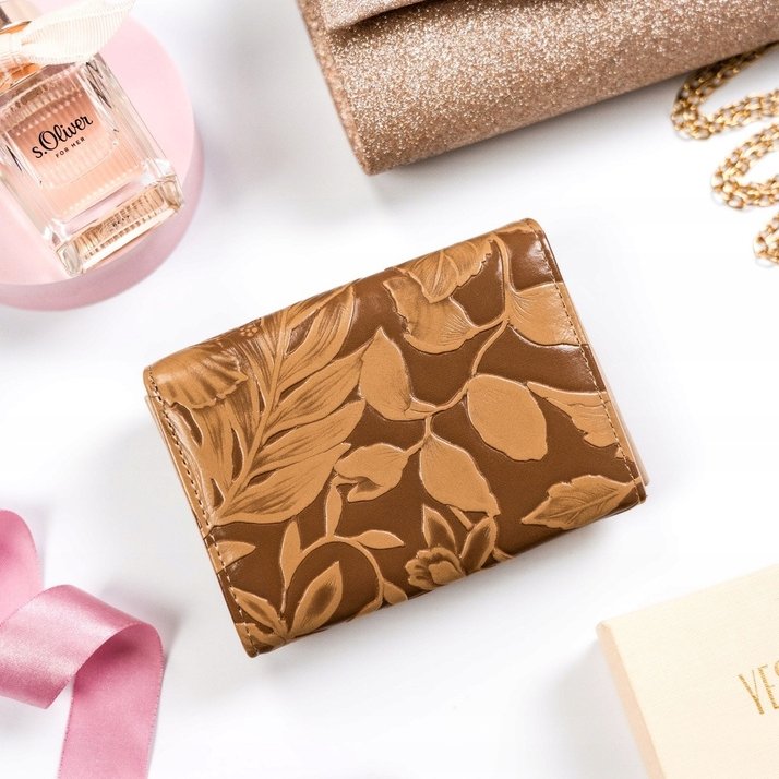 Дамско портмоне от естествена кожа + PU - 4U Cavaldi