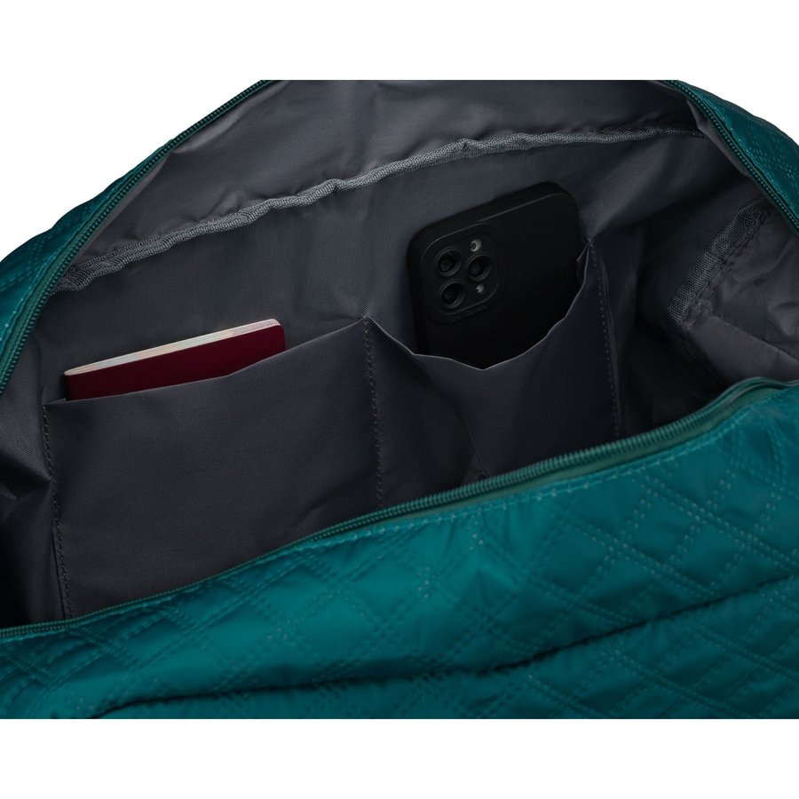 Зелена, двукомпонентна тренировъчна чанта, изработена от полиестер - Peterson