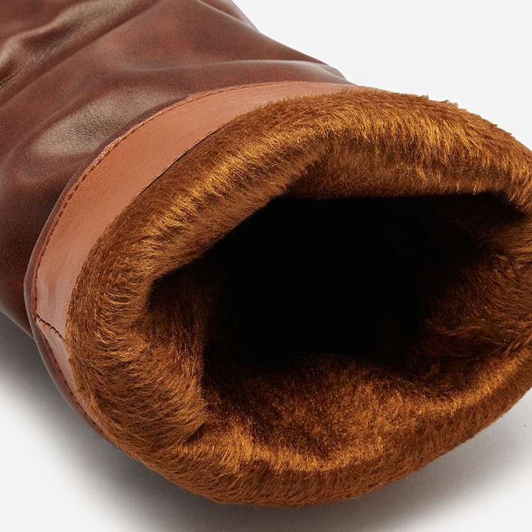 Дамски изолирани ботуши камел