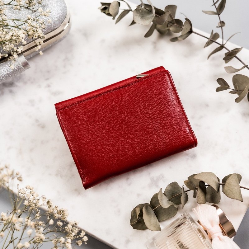 Кожен портфейл с външнен джоб за монети - Rovicky