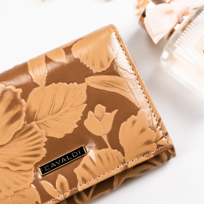 Дамско портмоне от естествена кожа + PU - 4U Cavaldi