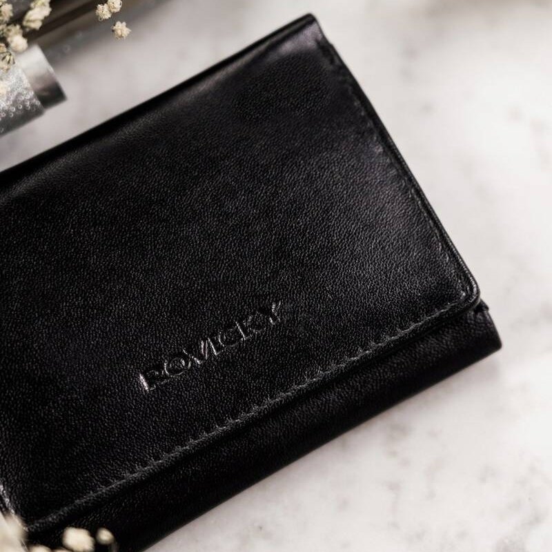 Кожен портфейл с външнен джоб за монети - Rovicky