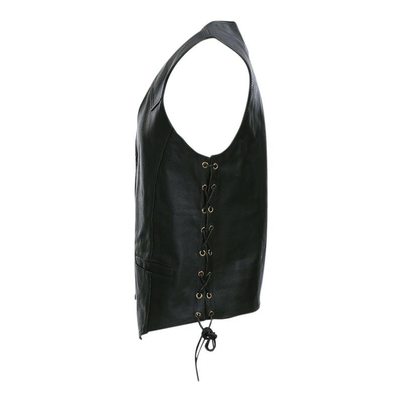  Кожен елек класик копче №1А ГОЛЕМИ РАЗМЕРИ - SUBWAYSHOP