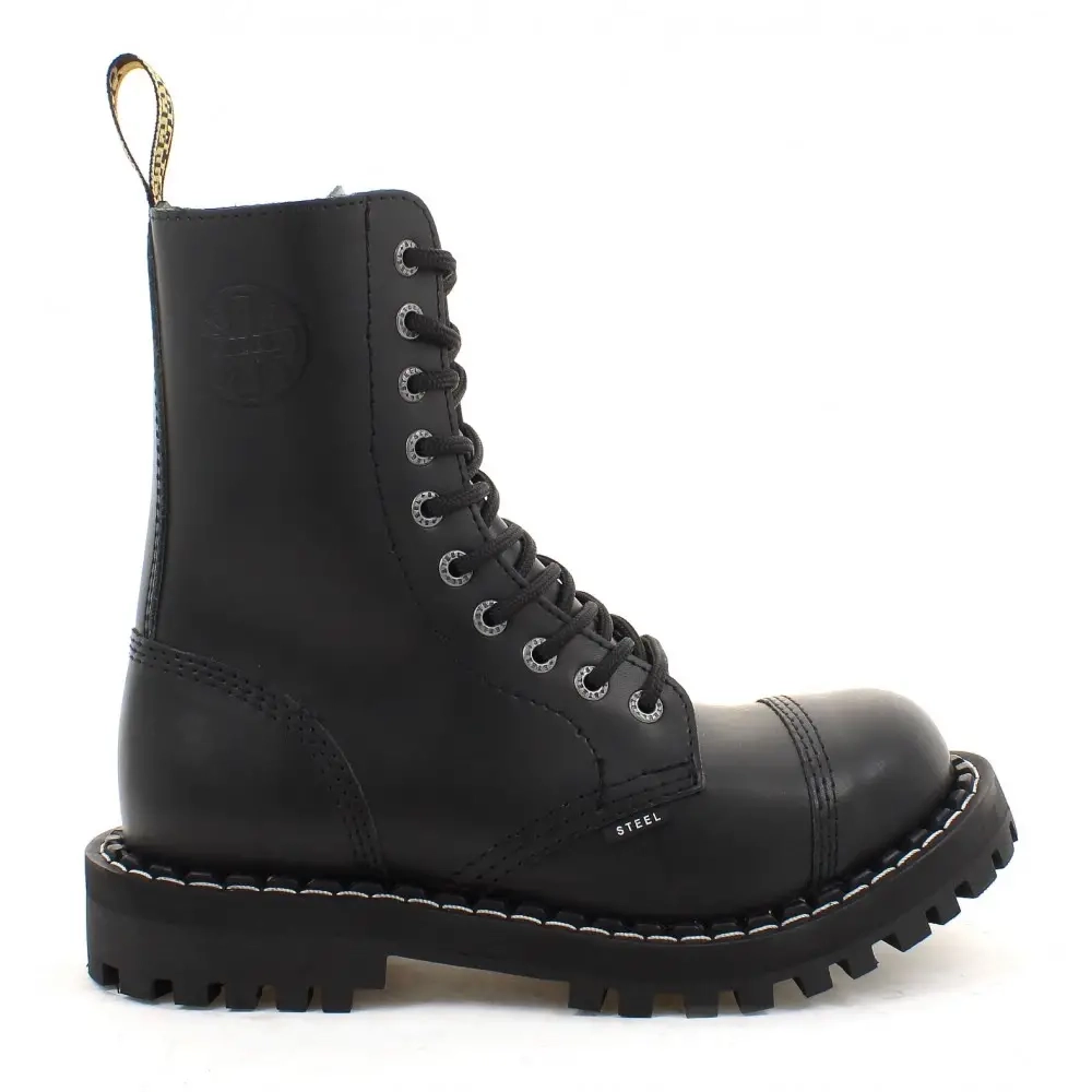Steel Кубинки 105/106 10 дупни черни - SUBWAYSHOP